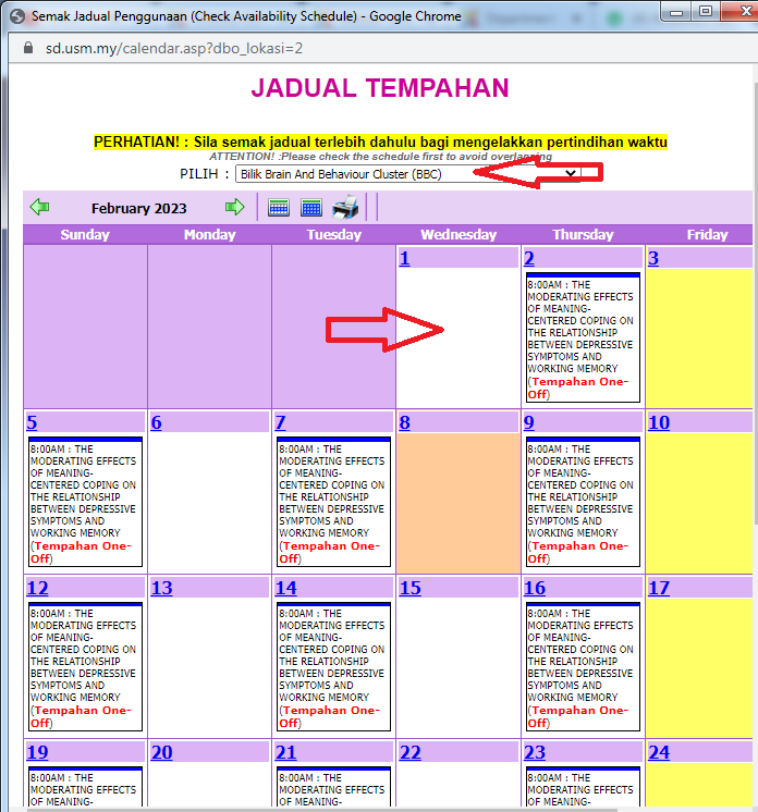6 semak avaibility