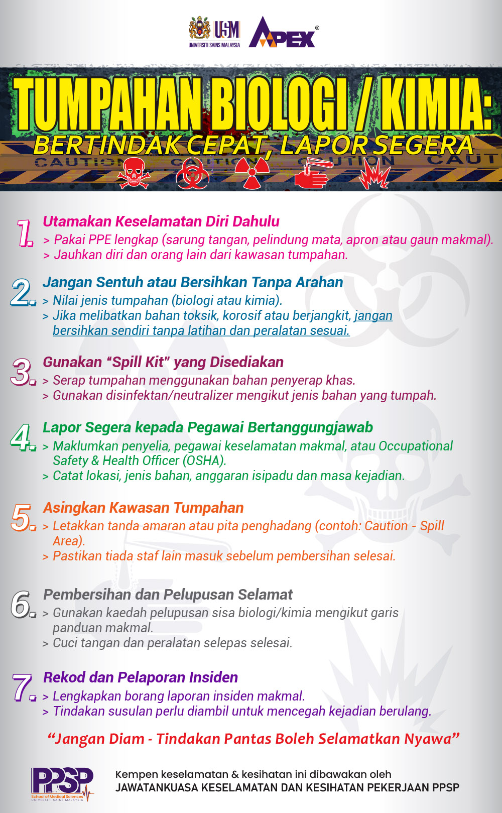 November 2025 Tumpahan Biologi Atau Kimia