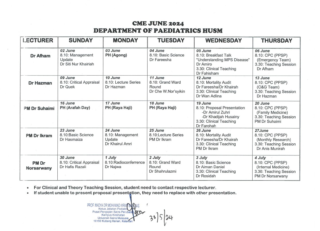 jadual cme june 2024