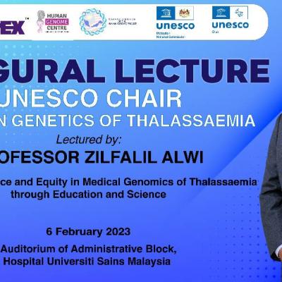 Inaugural Lecture Unesco Chair On Human Genetics of Thalassaemia